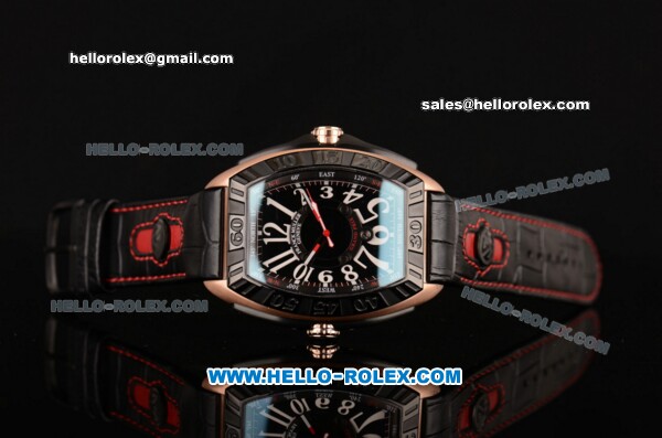 Franck Muller Conquistador F1 Singapore GP Asia 2813 Automatic Rose Gold Case with PVD Bezel and White Numeral Markers - 7750 Coating - Click Image to Close